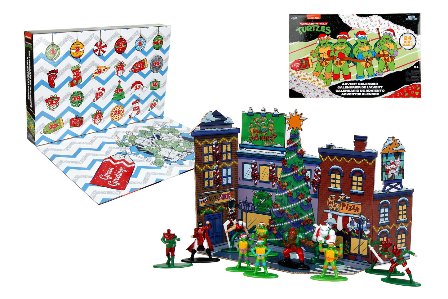 Teenage Mutant Ninja Turtles "Adventskalender Holiday" Diecast Metall Minifiguren (2024)