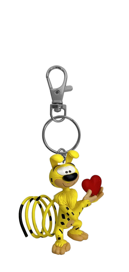 Marsupilami "Marsupilami mit Herz" 12 cm Schlüsselanhänger / Keychain (Plastoy)