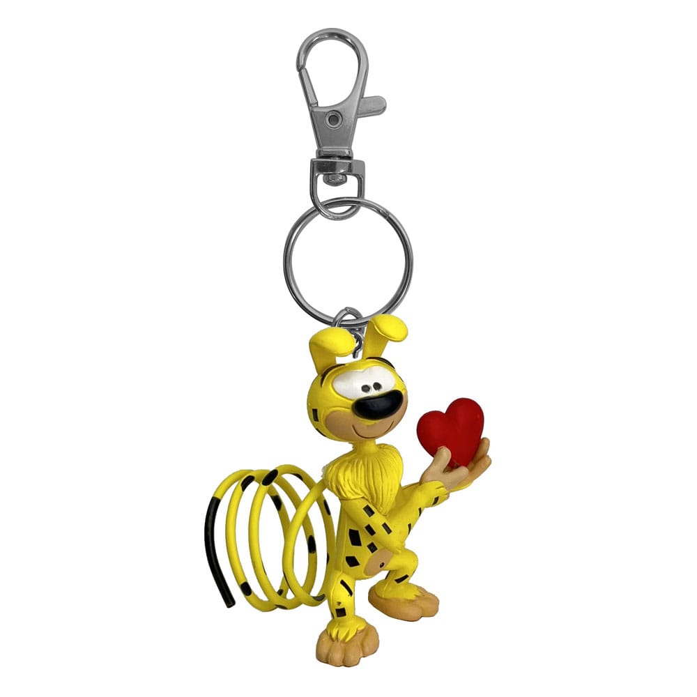 Marsupilami "Marsupilami mit Herz" 12 cm Schlüsselanhänger / Keychain (Plastoy)