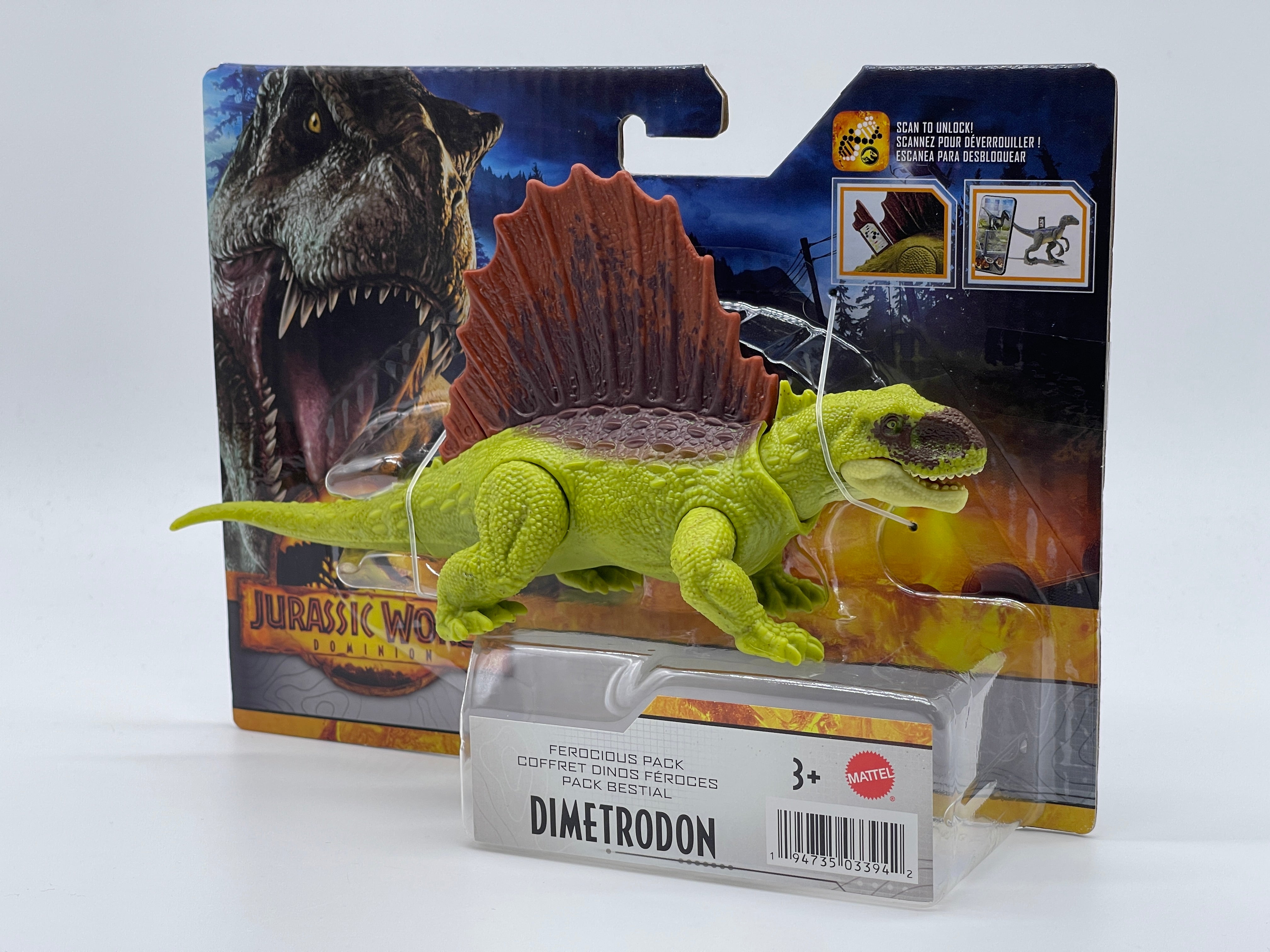 Jurassic World Dominion Dimetrodon - Wild Dinos Ferocious Pack (Mattel)