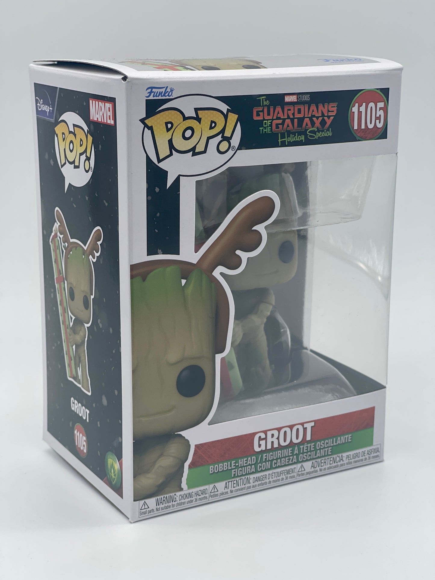 Figurine Funko Pop Marvel The Guardians of the Galaxy Holiday Groot #1105 -  Cdiscount Jeux - Jouets