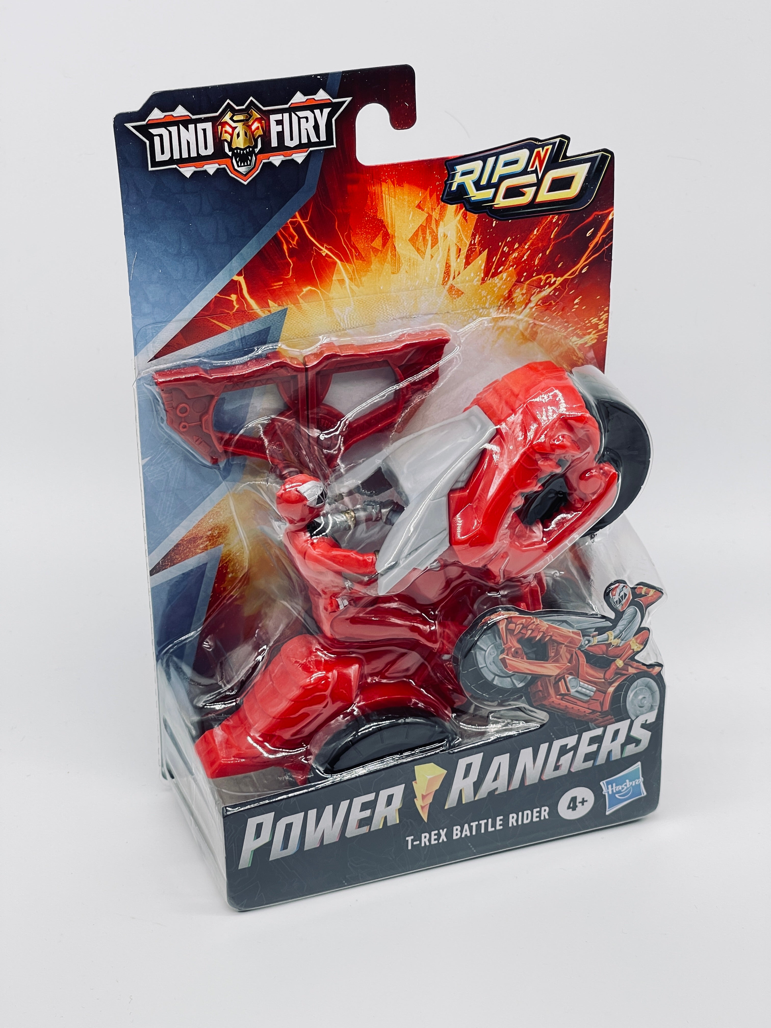 Power Rangers - T-Rex Battle Rider Red - Dino Fury Rip'n Go