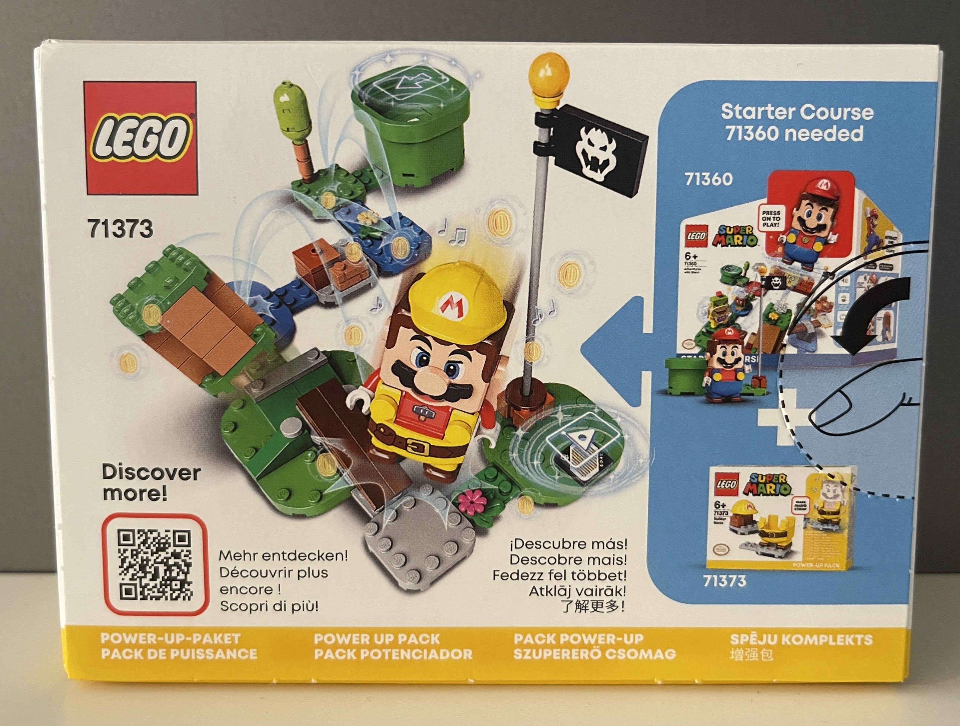 LEGO Super Mario 71373 Builder Mario Builder Suit Stomp Power