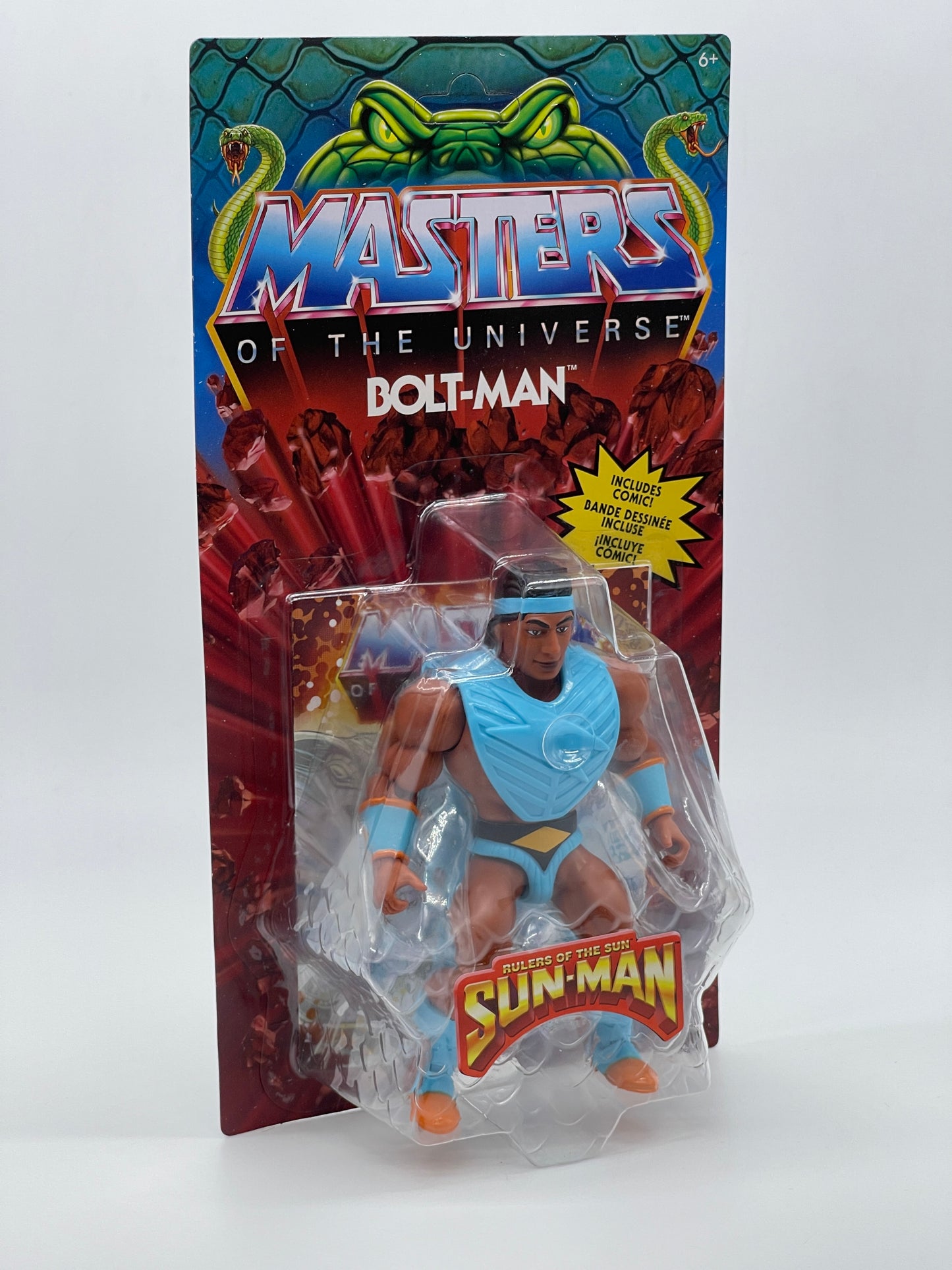 Masters of the Universe Origins "Bolt-Man" Sun Man unpunched MOTU (2022)