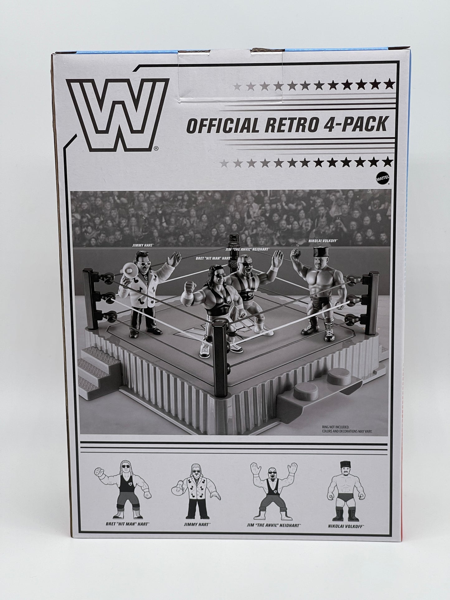 Mattel Creations WWE Official Retro Figures Set 4-Pack Wave #2 (2022)