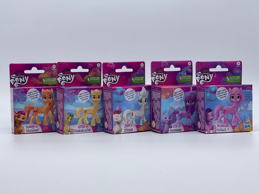 My Little Pony "Starscout, Trailblazer, Petals, Storm, Moonbow" Kristall Minifiguren